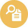 icon of a document with magnify glass