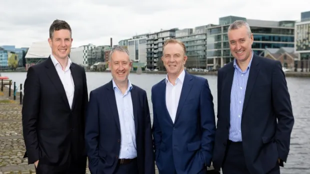 Pictured left to right: Robert Kennedy, CEO, Howden Ireland, Mark Haskins, Director and co-founder (CFS), Dermot Gaskin, Managing Director of Advisory at Howden, and Shane Brennan, Director  and co-founder (CFS)