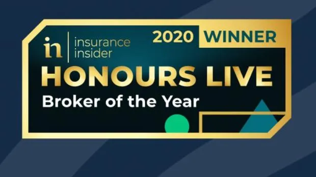 An announcement of Broker of the Year 2020