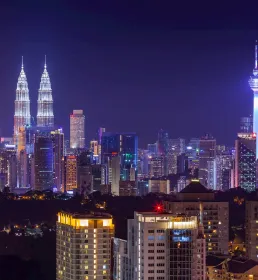 Kuala Lumpur KL tower at night - Howden Insurance - Corporates