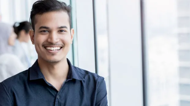 Smiling business advisor