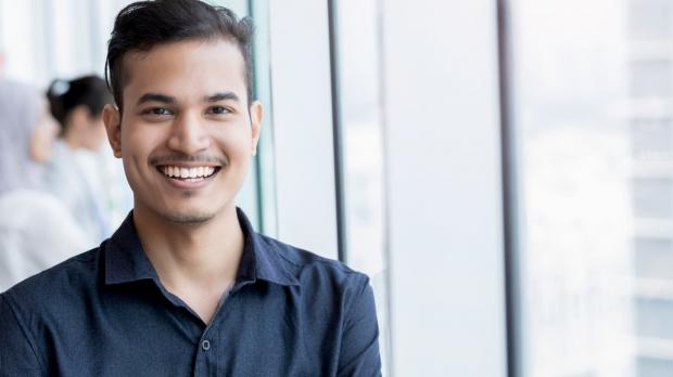 Smiling business advisor