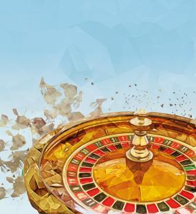 An illustration of a roulette wheel