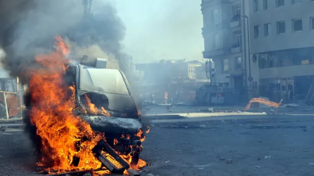 Terrorism Car exploding fire terrorism insurance