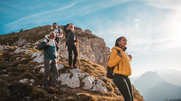 people hiking on mountain