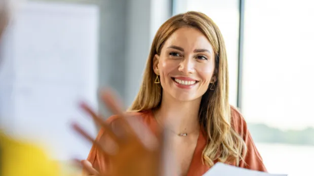 Smiling woman