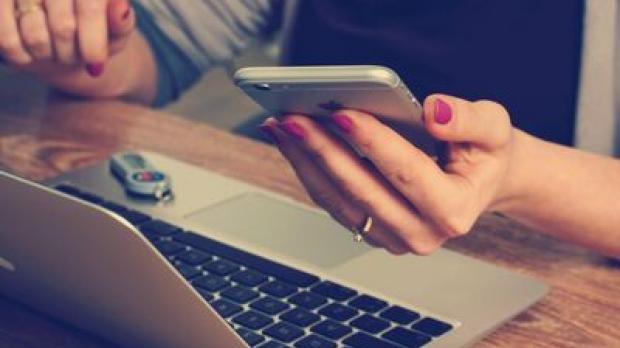 Person on their phone