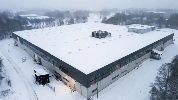 Sneeuw plat dak 2