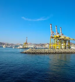 Muscat port Oman