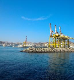 Muscat port Oman