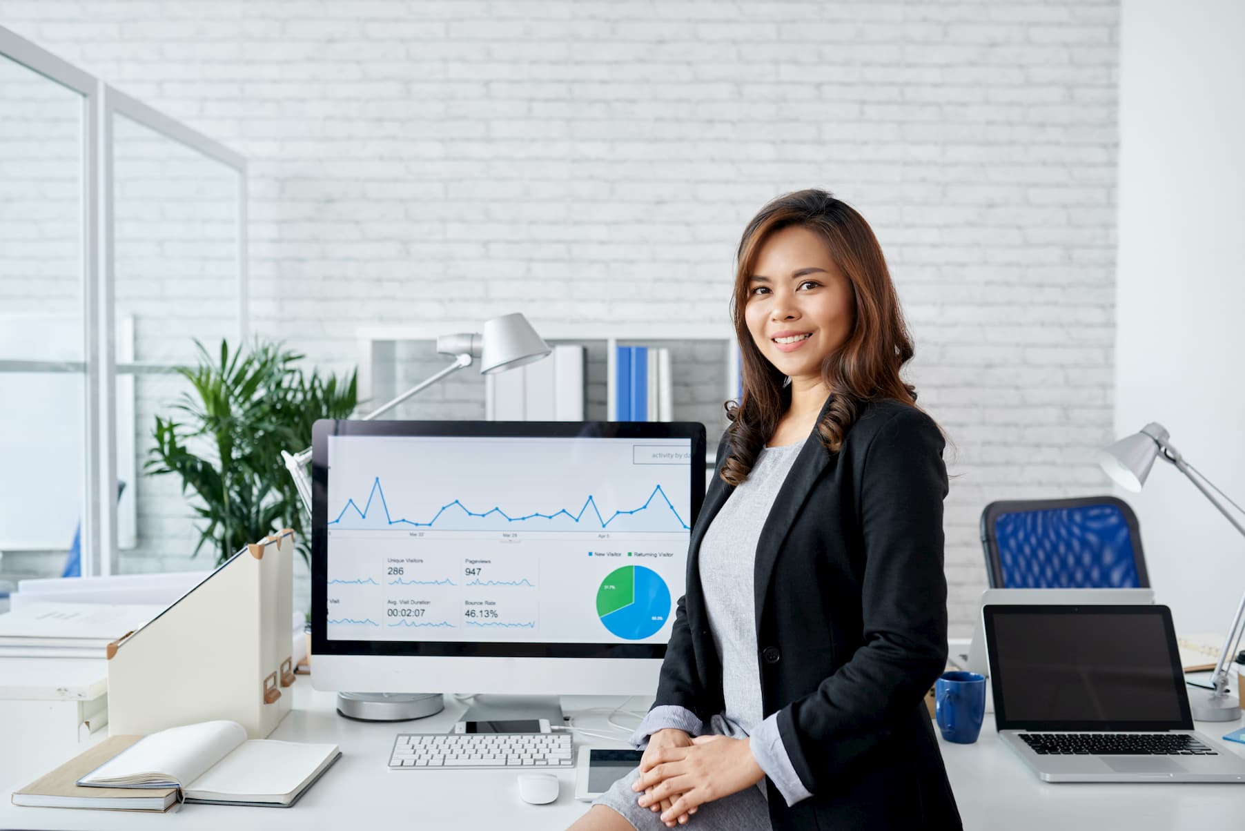 Young Filipino business analyst