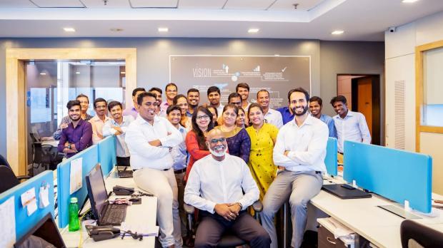 Team photo at an SME business