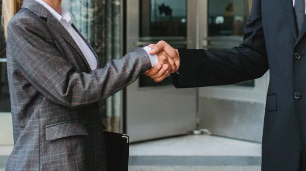 Shaking hands