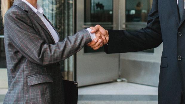 Shaking hands