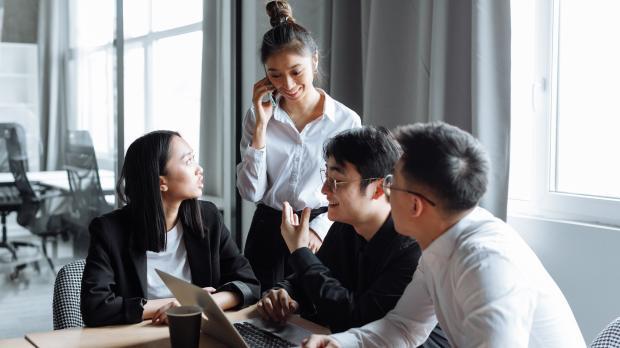 employees at work