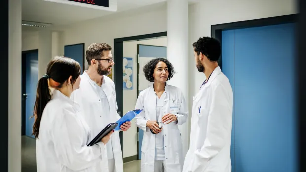 Doctors in discussion