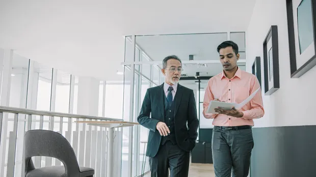 Employees in office