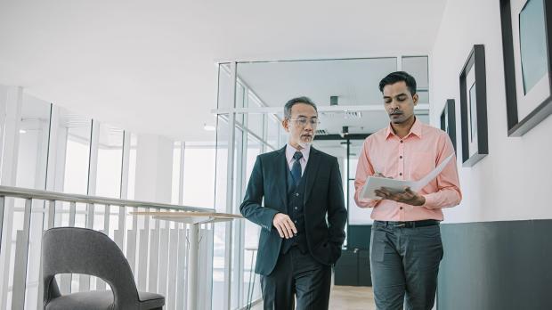 Employees in office