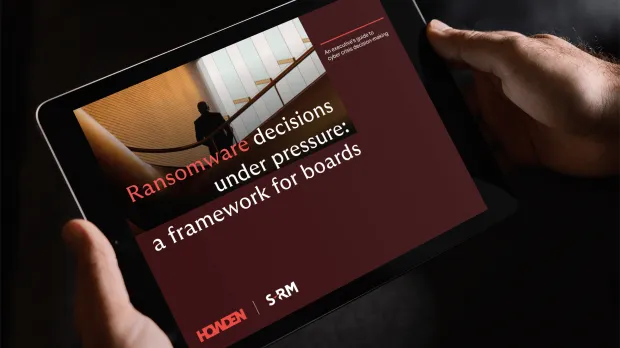 Ransomware decisions under pressure: a framework for boards