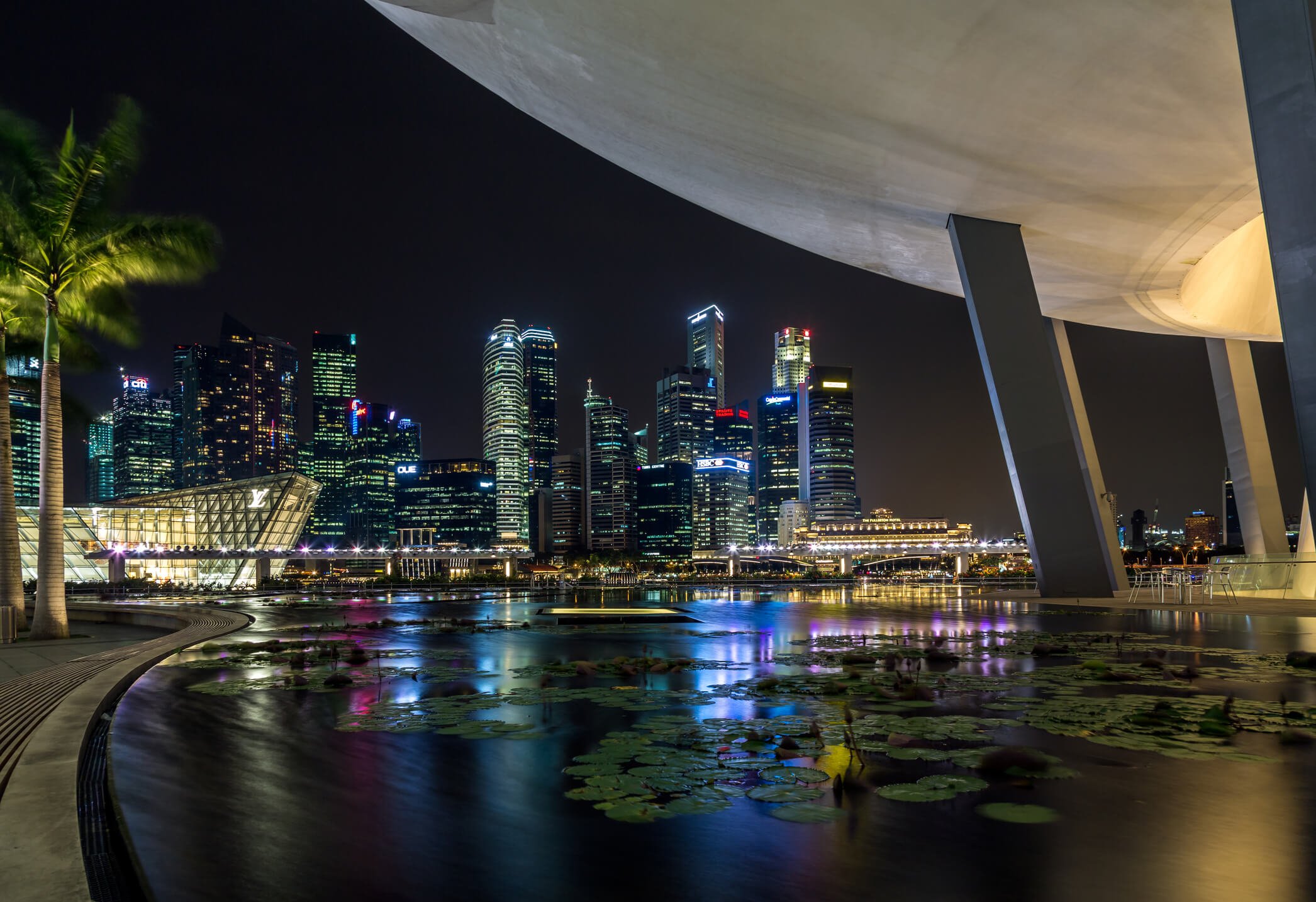 Singapore marina night time