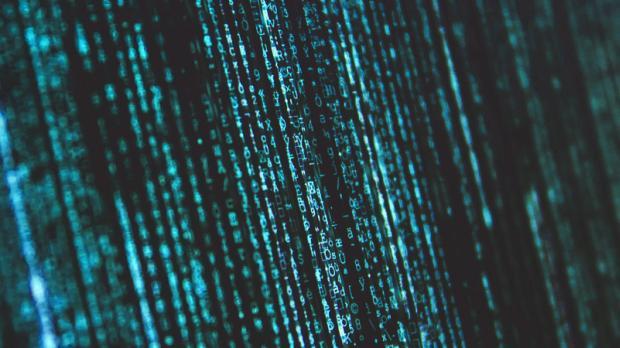 green computer code