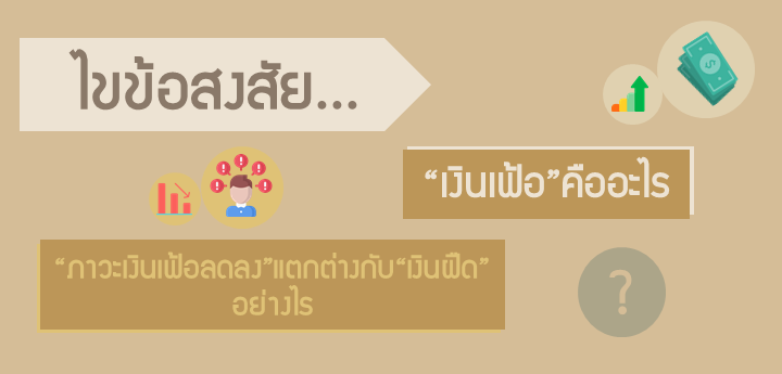 ไขข้อสงสัย… “เงินเฟ้อ” คืออะไร? “ภาวะเงินเฟ้อลดลง” แตกต่างกับ “เงินฝืด” อย่างไร?
