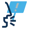 Speaking up icon