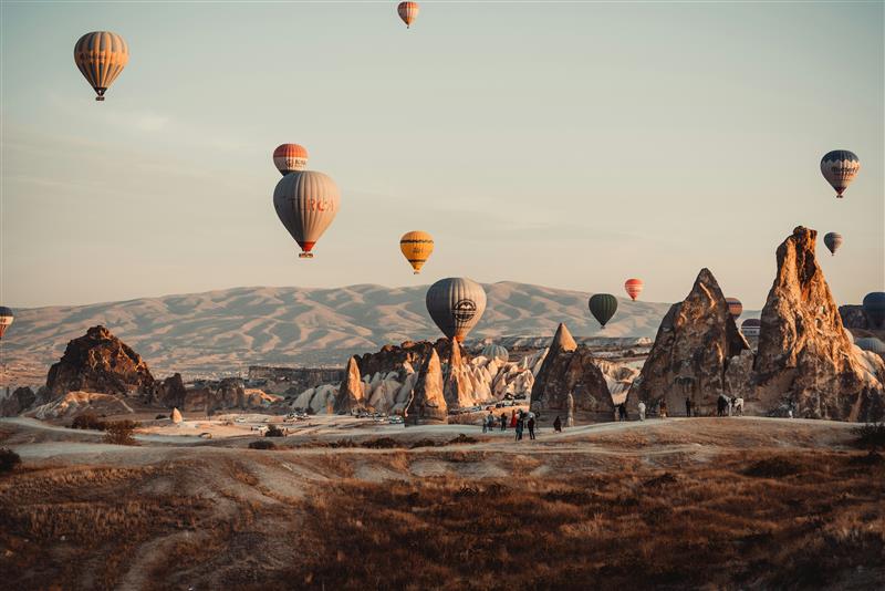 Hot air balloons