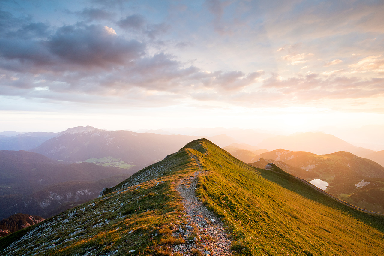Mountains at sunset