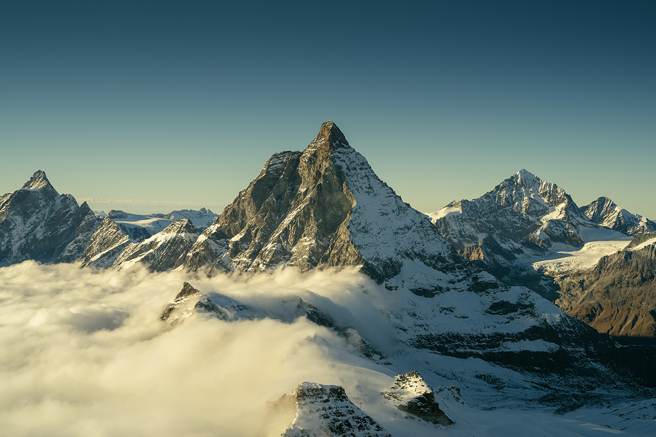 Mountains above the clouds