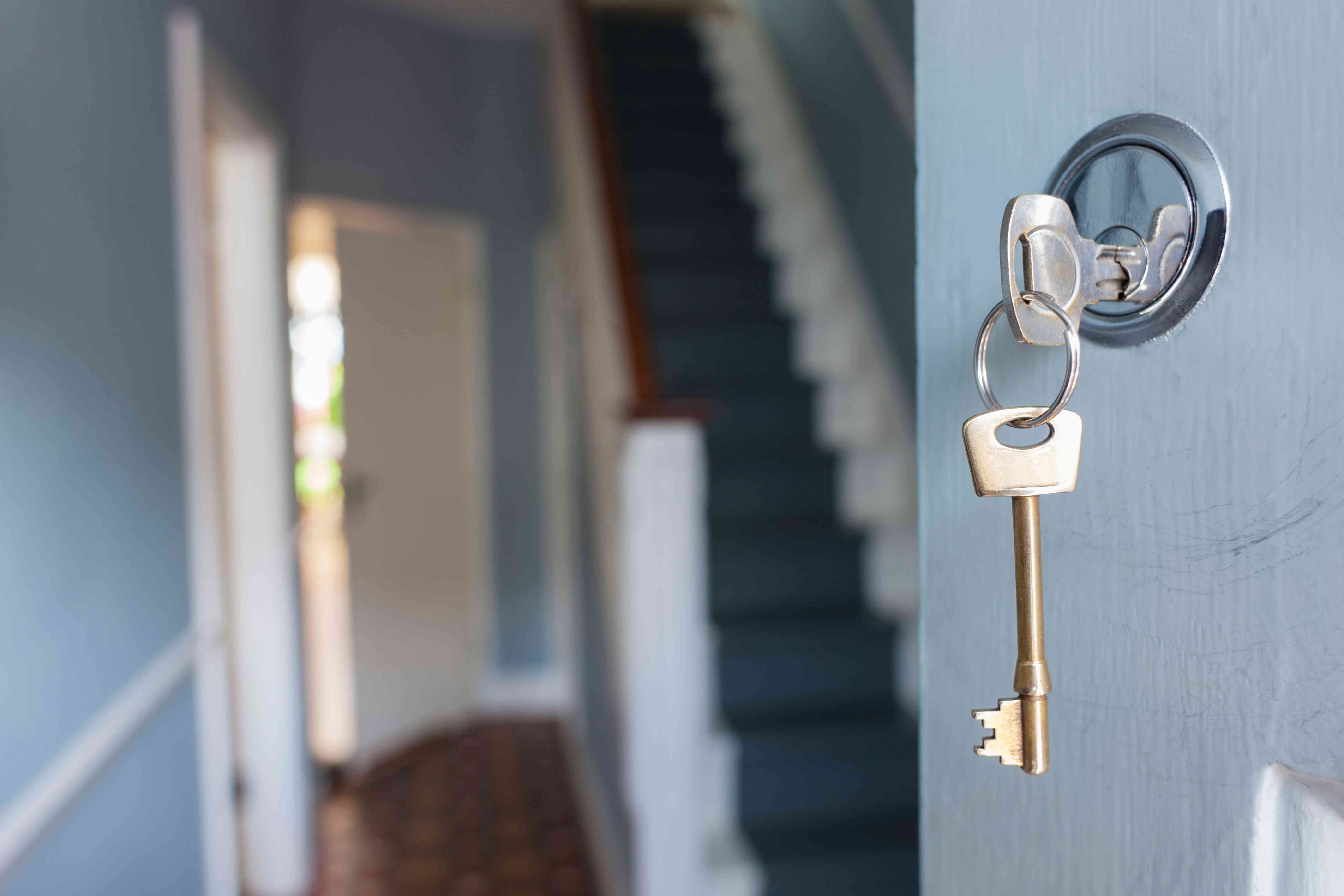 door with key