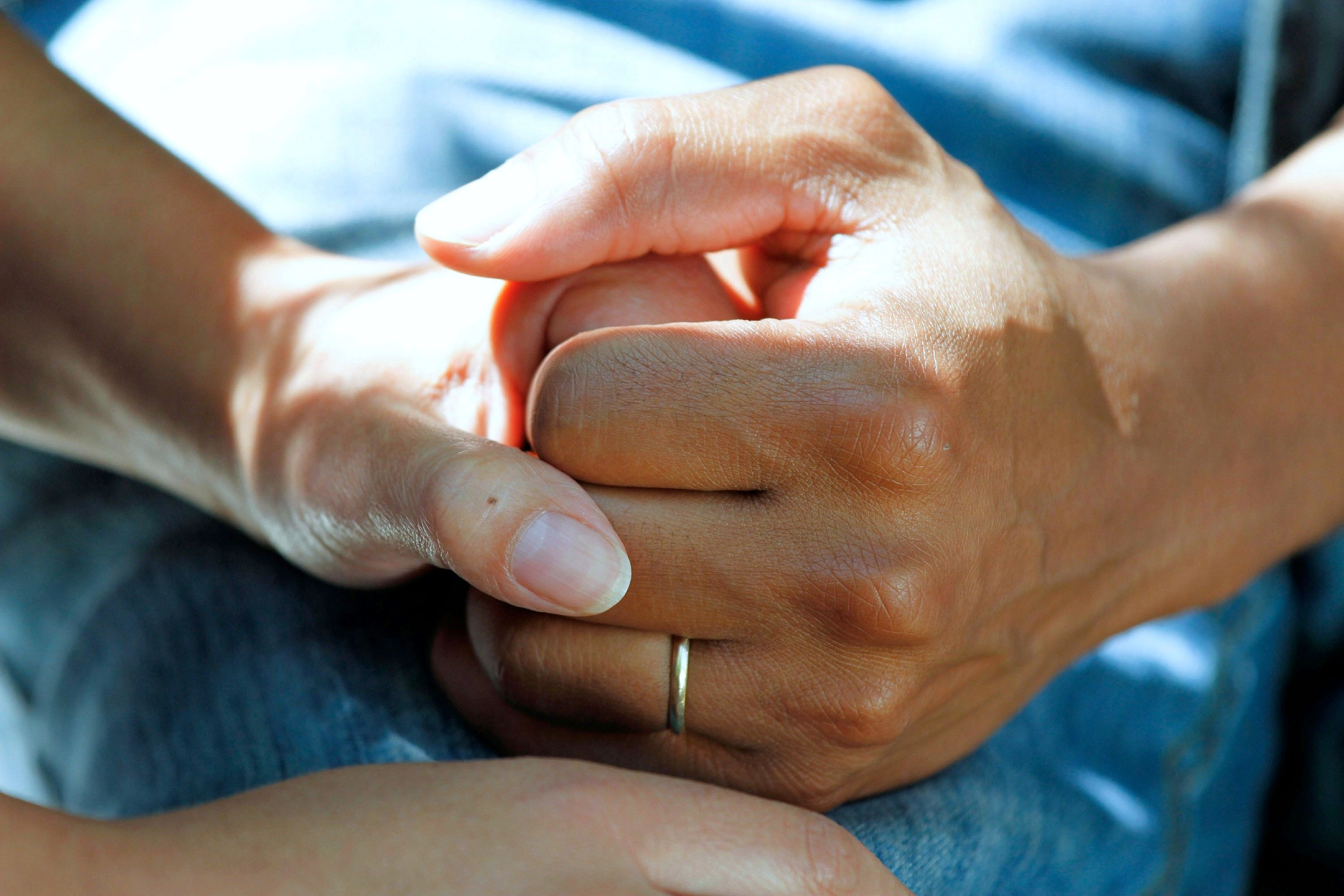Close up of hands