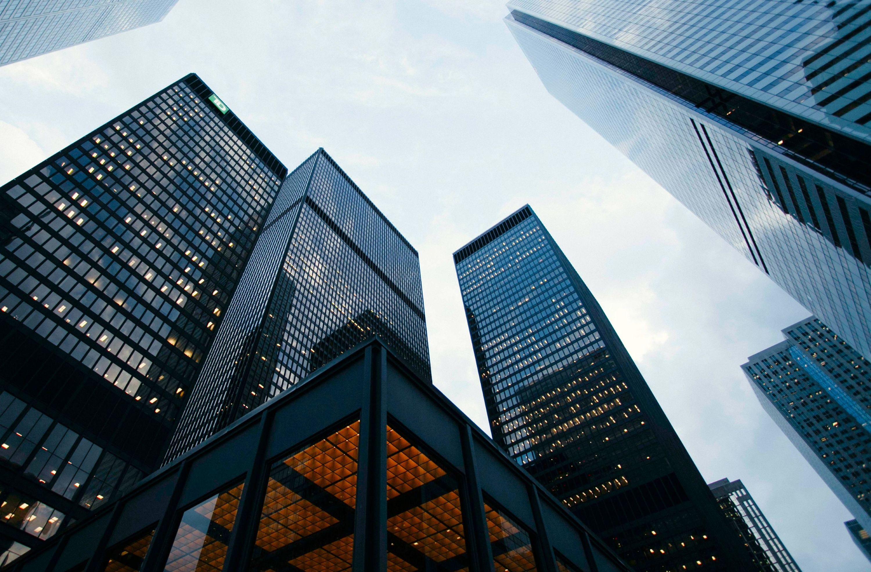 Up view buildings