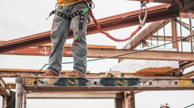 Construction workers in San Francisco, US