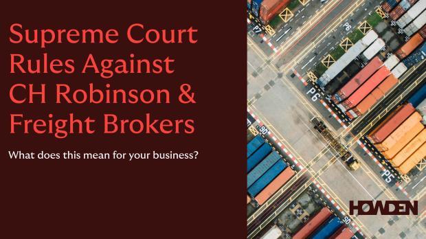 The Supreme Court has ruled against CH Robinson