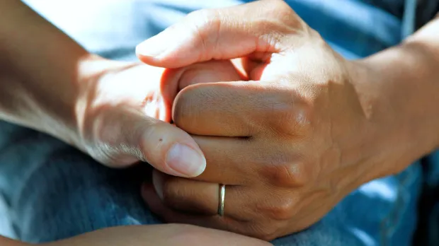 Close up of hands